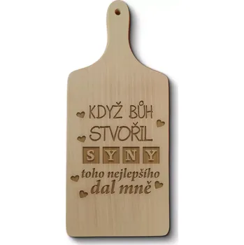 Kuchyňské prkénko Sablio Prkénko Když Bůh stvořil syny