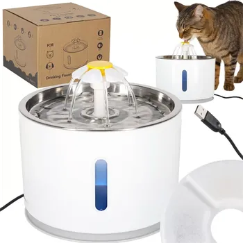 Miska pro psa KIK KX2985 Fontána pro domácí mazlíčky LED 2400 ml USB