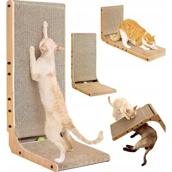 ŠKRABADLO ROHOVÉ PRO KOČKY ŠKRABADLO S MÍČKEM, SILNÝ KARTON