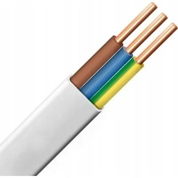 elektrický kabel Plochý elektrický kabel instalační YDYp Berge 3 x 1,5