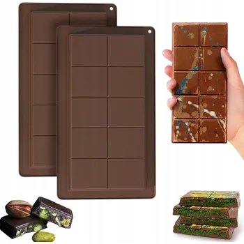 Nádoba na pečení SADA 2 KUSŮ FORMA NA DUBAJSKOU ČOKOLÁDU SILIKONOVÁ FORMA