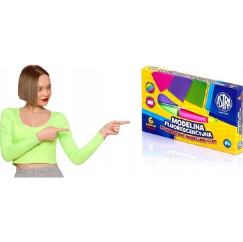 Modelovací hmota Modelína Astra FLUORESCENČNÍ 6 barev