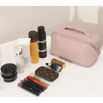 Kosmetická taška Kosmetická taštička s přihrádkami - růžová