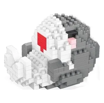 ostatní stavebnice Stavebnice malý žralok na zádech 7,2 x 5,2 x 4,5 cm 244 dílků Roztomilá mořská figurka Žralok z kostiček pro tvořivé skládání