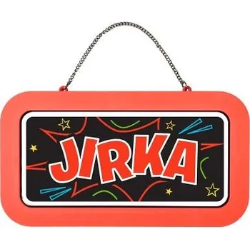 Party dekorace ALBI Neonová cedulka se jménem - Jirka