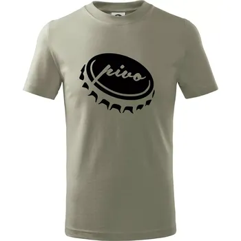 Chlapecké tričko Pivo zátka - Tričko dětské bavlněné - 134 cm/8 let ( Light khaki )