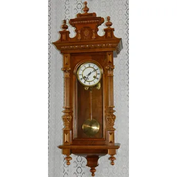 Hodiny Starožitné řezbované hodiny Junghans r1900