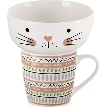 Orion Hrnek s miskou kočka 350 ml