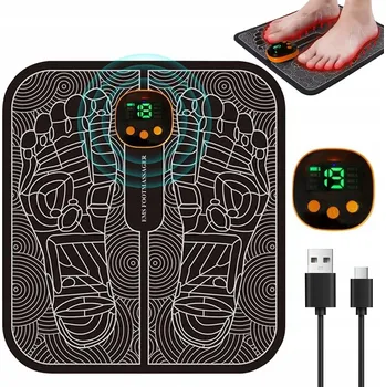 Masážní přístroj PODLOŽKA EMS MASÁŽNÍ PŘÍSTROJ NA NOHY ELEKTROSTIMULÁTOR SVALŮ 8 REŽIMŮ 19 ÚROVNÍ VÝKONU