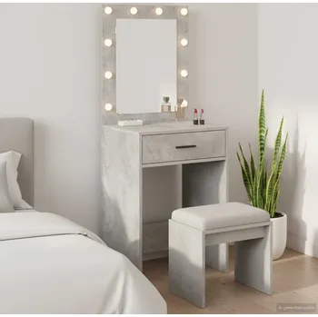 Toaletní stolek vidaXL Toaletní stolek Betonová šedá 50 x 41 x 135 cm Kompozitní dřevo [865040]