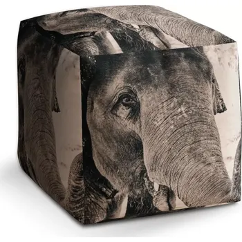 Taburet Sablio Taburet Cube Slon: 40x40x40 cm