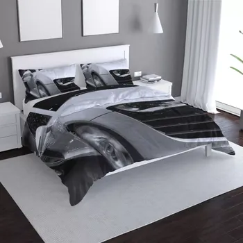 Povlečení Sablio Povlečení Bílý sporťák - 140x220 / 90x70