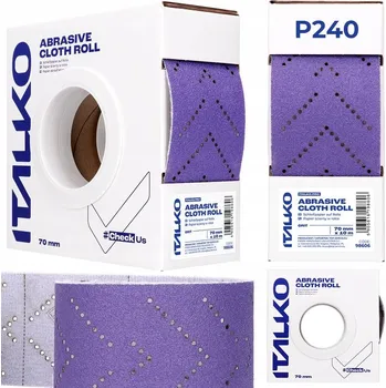 Brusný papír ITALKO KERAMICKÝ BRUSNÝ PAPÍR V ROLI NA SUCHÝ ZIP 70mm x 10m ARCH P240