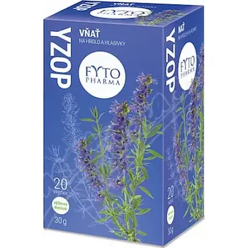 Lék na bolest v krku Yzop porcovaný 20x1.5g Fytopharma