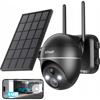 IP kamera SOLÁRNÍ WIFI KAMERA 5MPX SMART VENKOVNÍ OTOČNÁ IP BEZDRÁTOVÁ S ALARMEM