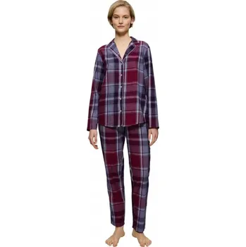 Dámské pyžamo Triumph dámské pyžamo bavlna PW X Checks fialové 46