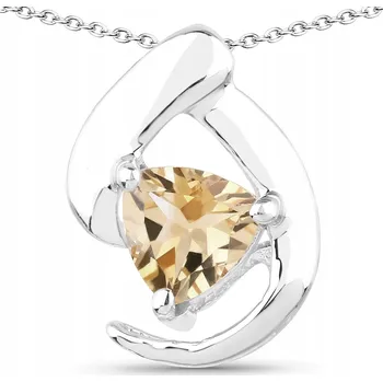 Přívěsek Stříbrný Přívěsek s Přírodním Citrínem