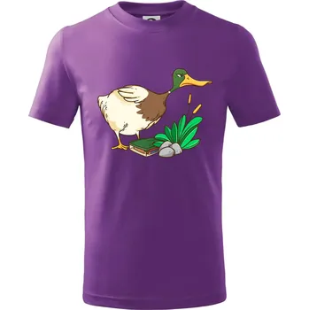 Geokačer s keškou - Tričko dětské bavlněné - 98 cm / 2 roky ( Fialová )