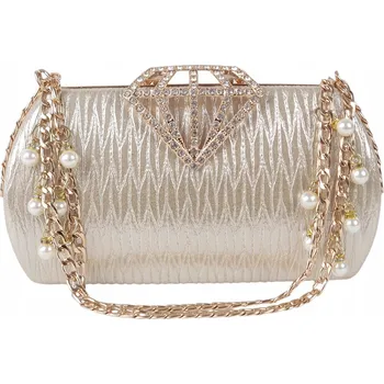 Zlatá polyester kabelka psaníčko Bellezi