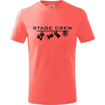 Osvětlovač - stagecrew - Tričko dětské bavlněné - 98 cm / 2 roky ( Korálová )