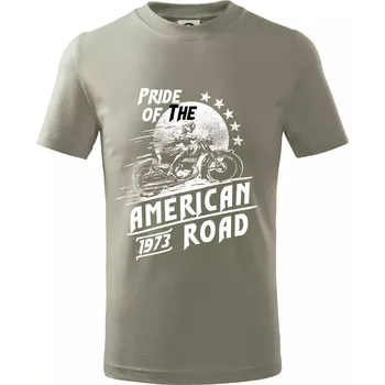 American Pride - Tričko dětské bavlněné - 98 cm / 2 roky ( Light khaki )