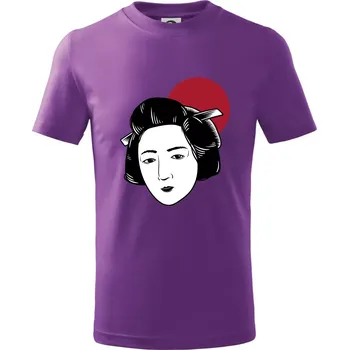 Japan culture - žena - Tričko dětské bavlněné - 158 cm/12 let ( Fialová )