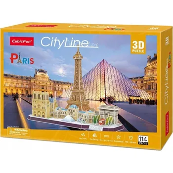 Puzzle Cubic Fun Puzzle 3D Cityline Paříž