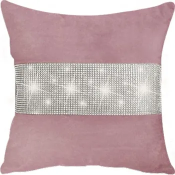 Polštář POVLEČENÍ NA POLŠTÁŘ CLARE VELVET 40x40 VÁNOČNÍ ZIRKONY DEKORAČNÍ