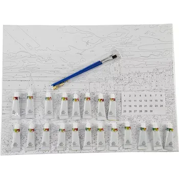 Malování podle čísel s rámem 40 × 50 cm – pirátská loď