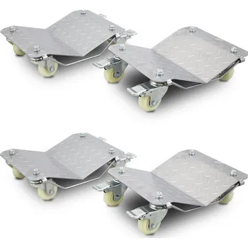 Manipulační vozíky sada 4ks BITUXX na kolečkách Transportní Profilované Z oceli M19002