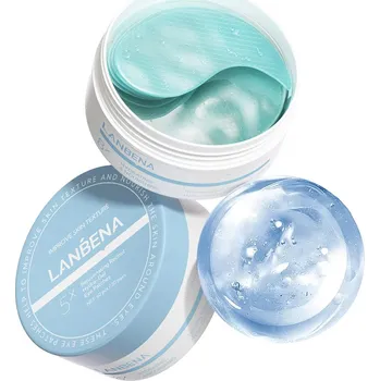 Péče o oční okolí Lanbena Gelové polštářky pod oči s kyselinou hyaluronovou, hydratační, 60 ks