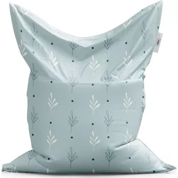 Sedací pytel Sablio Sedací vak Classic Modré a bílé lístky - 150x100 cm