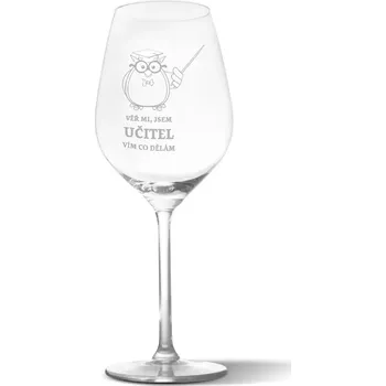 Sablio Sklenička na víno Věř mi, jsem učitel vím co dělám: 49 cl