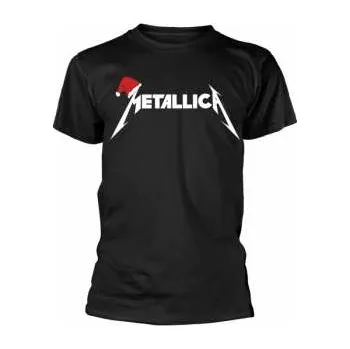 Pánská móda Merch Metallica: Tričko Santa Hat Logo Metallica L 2021