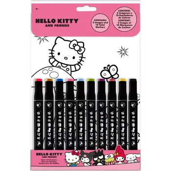 omalovánky Omalovánka Hello Kitty malování podle čísel