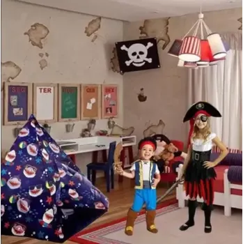 Dětský stan Dětský stan tipi s motivem žraloků 150 × 150 × 125 cm