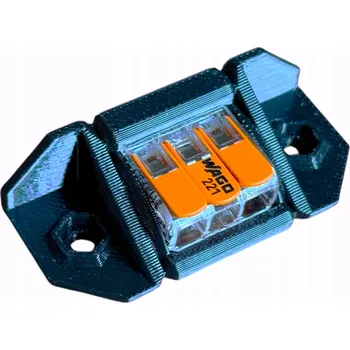 Montážní lišta, držák na svorkovnice, WAGO 221 – 1x3, robustní a pevná