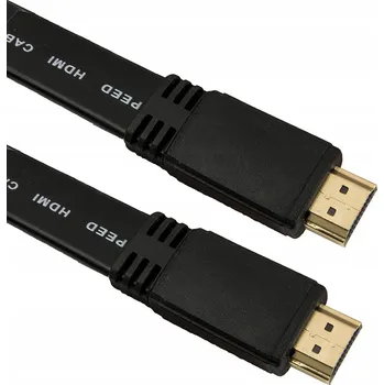 Video kabel ESPERANZA EB201 PLOCHÝ HDMI KABEL V.1.4B / 5M - ČERNÝ