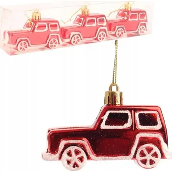 Vánoční dekorace Vánoční Baňky tvarované 8 cm 3 ks