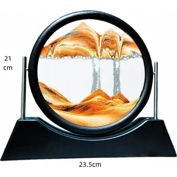 Obraz OBRAZ PIASKOWY RUCHOMY 3D STOLNÍ OZDOBA PŘESÝPACÍ HODINY DEKORACE DÁREK