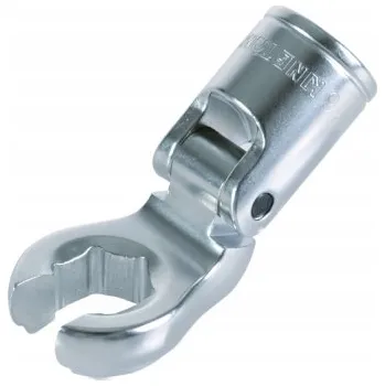 Klíč KLÍČ OČKOVÝ OTEVŘENÝ NA TRUBKY 9mm 3/8" KLOUBOVÝ LÁMACÍ KING TONY 335109M