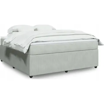 Postel Čalouněná dvoulůžková postel VidaXL 180x200, odstíny šedé