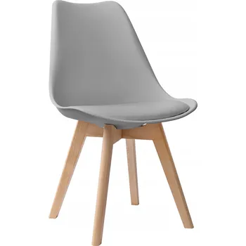 Jídelní židle Židle eHokery umělá kůže šedá 1 ks