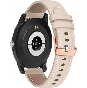 Řemínek na hodinky Elegantní Kožený Řemínek HUAWEI WATCH GT 4 5 41MM CLASSIC ELITE Krémově Bílý