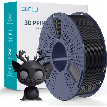 3D tisk Filament SUNLU 1.75 mm PLA+ Plus černý 1 kg
