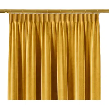 Obraz Hotový závěs na pásce VELVI 140x250 šafránová