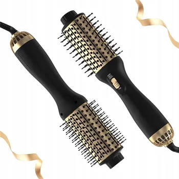 Péče o vlasy KARTÁČOVÁ FÉN 4V1 NA VLASY S TECHNOLOGIÍ 24K ZLATA 1000W PRO OBJEM A KRÁSU