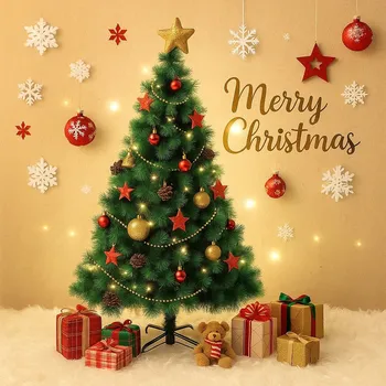 Vánoční stromek Umělý vánoční stromek 180 cm Borovice - vánoční dekorace pro rodinné oslavy