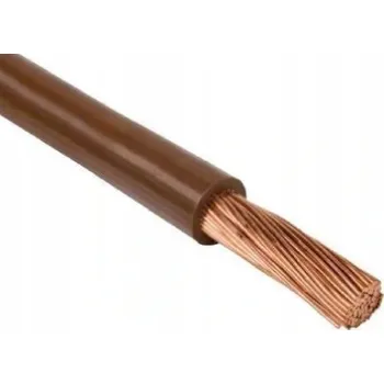 elektrický kabel Vodič Elektrokabel LgY 1 x 1,5 hnědý