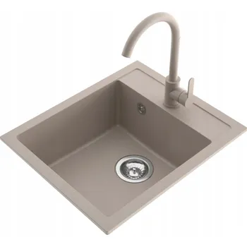 Granitový dřez Jednokomorový granitový dřez Miló Emporio béžový